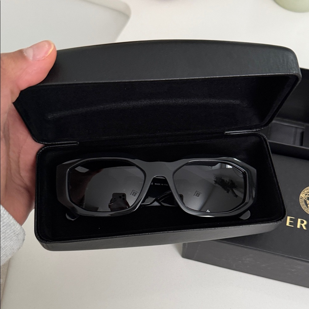 Versace Biggie Black Sunglasses - Picture 2 of 2